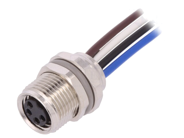 Connector: M8; 0,2m; vrouwelijk; PIN: 4; contact; IP67; 30V Connector: M8; 0,2m; vrouwelijk; PIN: 4; contact; IP67; 30V